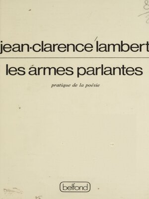 cover image of Les Armes parlantes